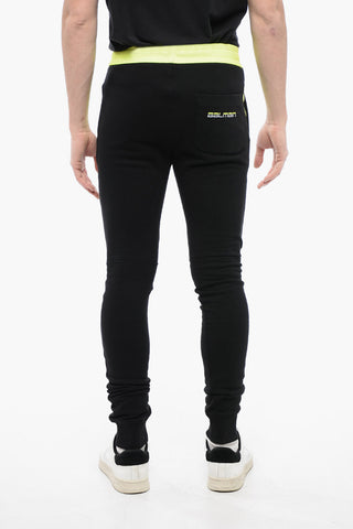 Neon Detailed Cotton Biker Sweatpants