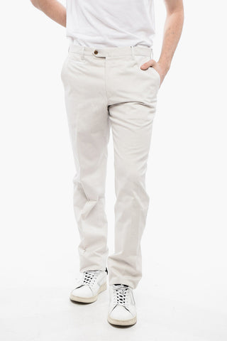 Cotton and Cashmere-blended Pants