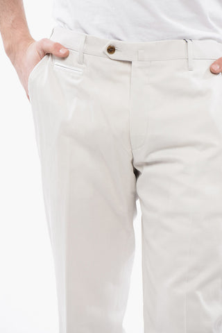 Cotton and Cashmere-blended Pants