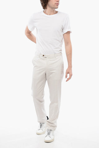 Cotton and Cashmere-blended Pants