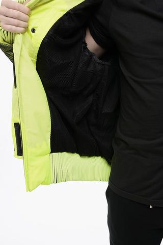 Gepolsterte Jacke NEON Mit Mesh-Details Und Abnehmbarer Kapuze