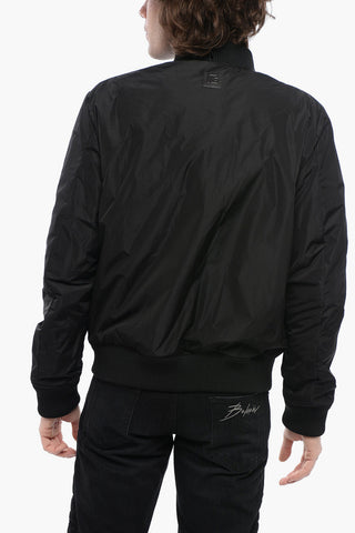 Reversible CARPET Nylon Bomber Jacket with Front Zip