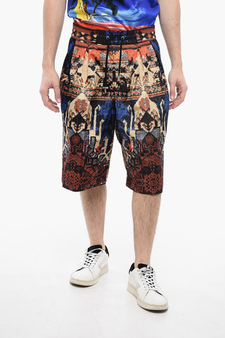 Double-pleated CARPET Nylon Shorts