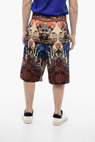 Double-pleated CARPET Nylon Shorts