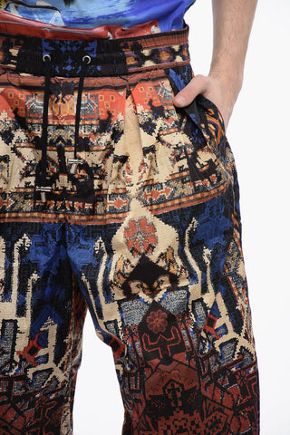 Double-pleated CARPET Nylon Shorts