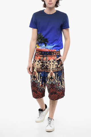 Double-pleated CARPET Nylon Shorts