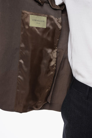 Linen Blend Unlind Blazer with Flap Pocket