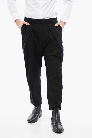 Pantaloni Tapered Fit in Misto Cotone a 1 Pince