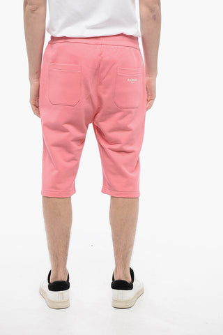 Brushed Cotton Shorts with Flocked Logo