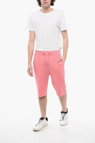 Brushed Cotton Shorts with Flocked Logo