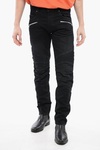 Slim Fit Biker Denims with Belt Loops 17cm