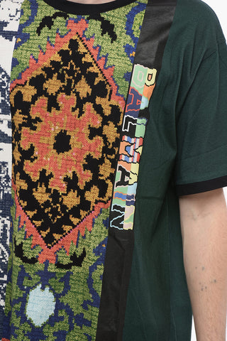 Printed Cotton PIXEL Crew Neck T-Shirt