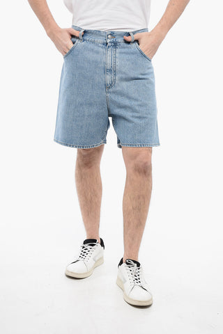 5-Pocketed Light Wash Denim Shorts