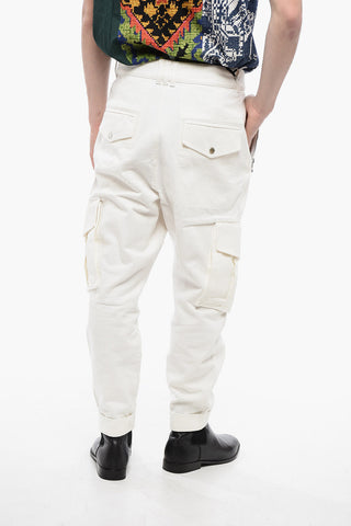 Tapered Fit Denim Cargo Pants