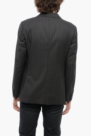 CC COLLECTION Giacca 3 Bottoni a Righe Due Spacchi Revers Classico