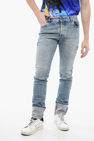 Tapered Fit Delavè Denims with Maxi Cuffs 17cm