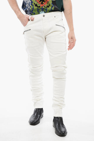 Slim Fit Biker Denims with Belt Loops 13cm