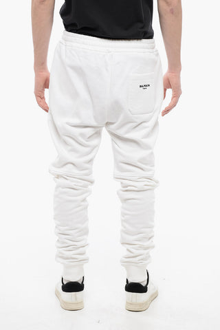 Brushed Cotton Biker Sweatpants with Cuffs