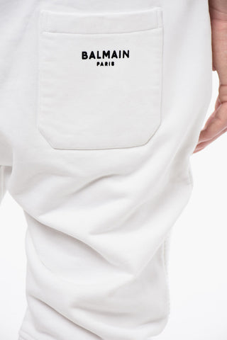 Brushed Cotton Biker Sweatpants with Cuffs