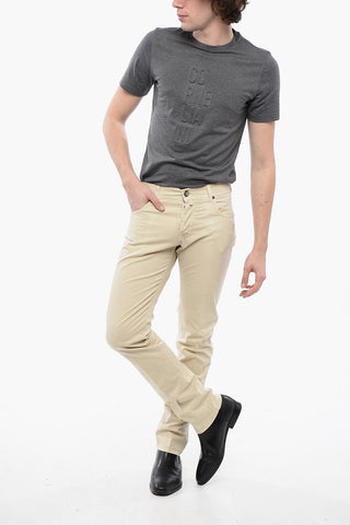 ID Pantaloni 5 Tasche ID-FINITO in Misto Cotone