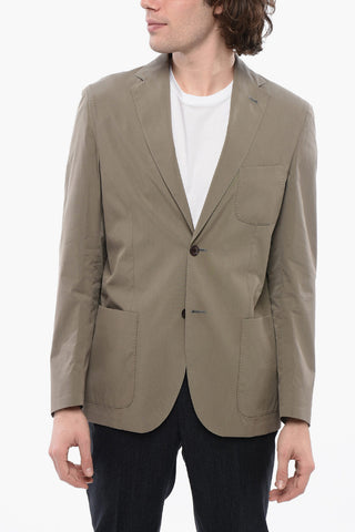 Blazer Sfoderato con Tasche a Toppa
