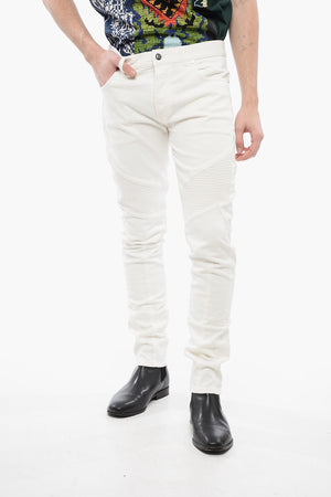 바이커 테이퍼드 핏 진 15cm 벨트 루프