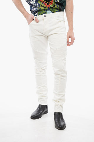 바이커 테이퍼드 핏 진 15cm 벨트 루프