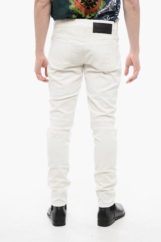 바이커 테이퍼드 핏 진 15cm 벨트 루프