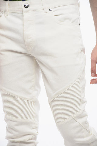 바이커 테이퍼드 핏 진 15cm 벨트 루프