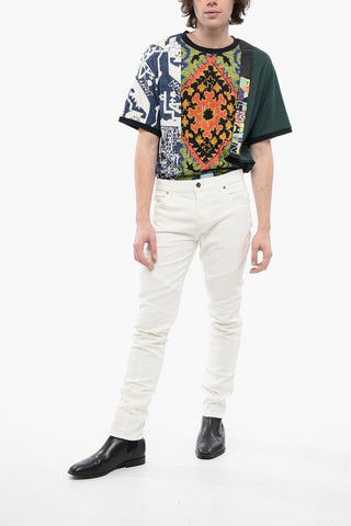 바이커 테이퍼드 핏 진 15cm 벨트 루프