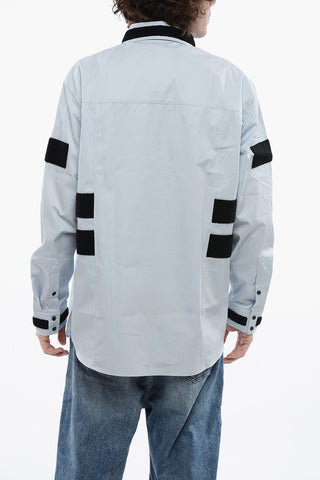 Twill Cotton Shirt with Velcro Patches