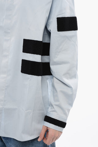 Twill Cotton Shirt with Velcro Patches