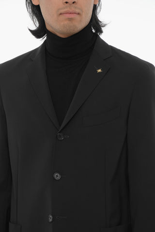 CC COLLECTION Ungefütterter Blazer aus Stretchwolle
