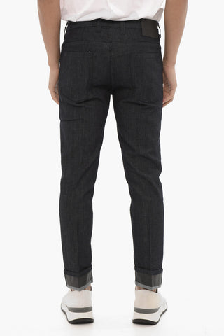 Skinny Fit Jeans with Cuffed Hem