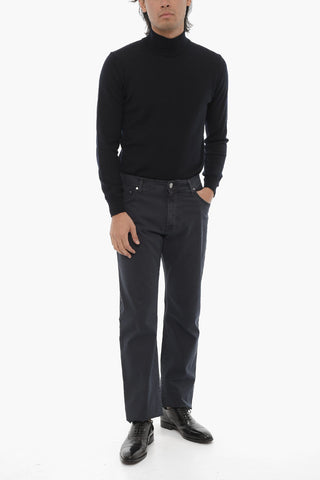 ID Stretch Cotton 5-Pockets Pants