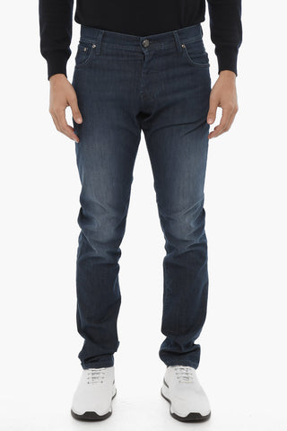 ID LUXURY DENIM Jeans Lavaggio Scuro a 5 Tasche 17cm