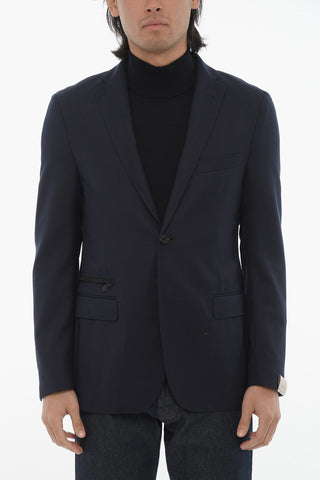 3-Pocketed GATE Virgin Wool Unlined Blazer