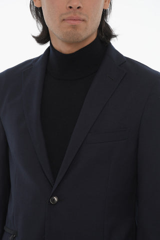 3-Pocketed GATE Virgin Wool Unlined Blazer