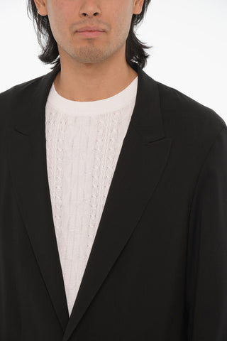 Blazer CAPITOLO In Lana Vergine Leggera con Tasche a Toppa
