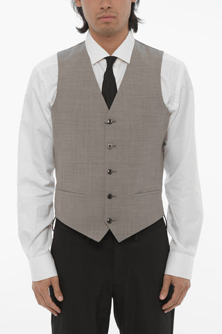 CC COLLECTION Wool Blend RESET Waistcoat with Back Adjuster