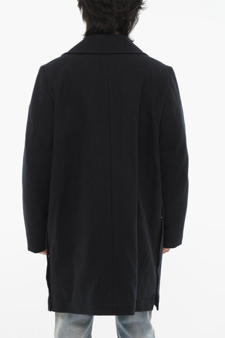 Cappotto in Lana con Bottoni Automatici 