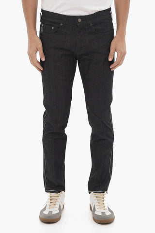 Regular Waist Skinny Fit Piping Jeans
