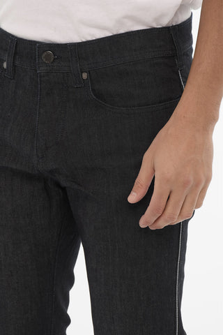 Regular Waist Skinny Fit Piping Jeans