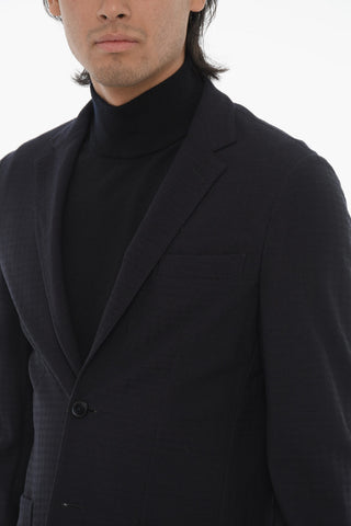 ID Blazer Sfoderato in Misto Lana Vergine