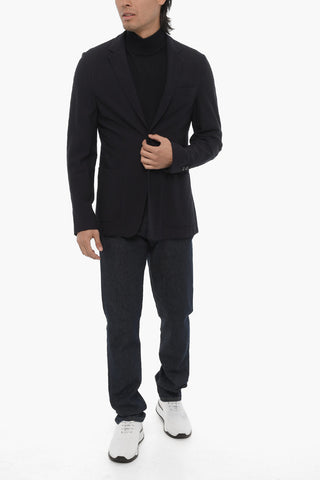 ID Blazer Sfoderato in Misto Lana Vergine