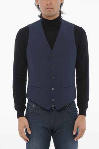 CC COLLECTION Virgin Wool RESET Waistcoat with Jetted Pockets