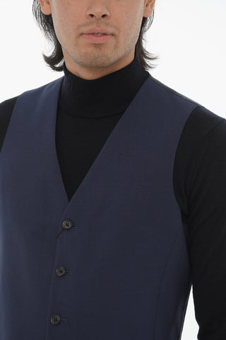 CC COLLECTION Virgin Wool RESET Waistcoat with Jetted Pockets