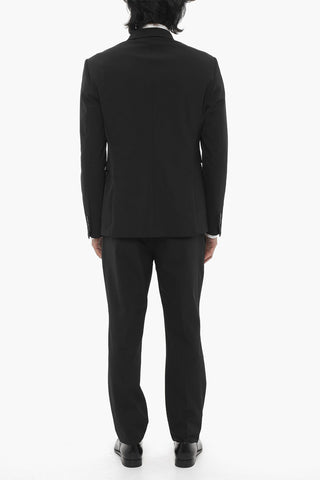 Slim Fit Side Vents Notch Lapel 2-Button Suit