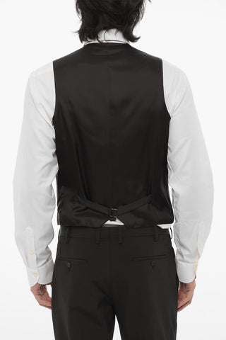 CC COLLECTION Gilet CERIM.RESET in Misto Lana con Tasche a Filo