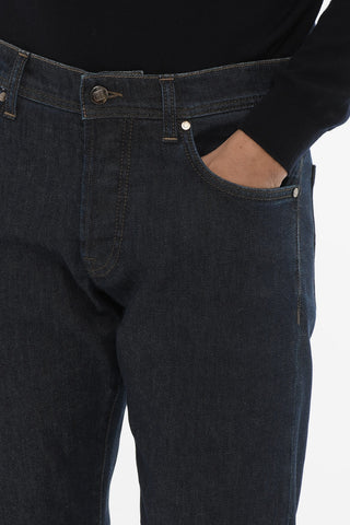 ID Dark Wash Slim Fit Denims 18cm